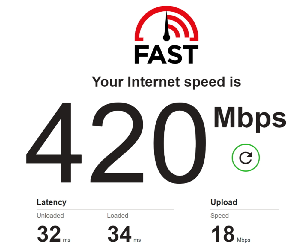 Farmyard Starlink Business Throughput 2022-12-20