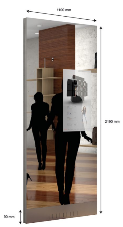 Pyramid Polytouch Interactive Mirror